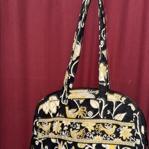 Vera Bradley Floral Black and Gold Women's Bag